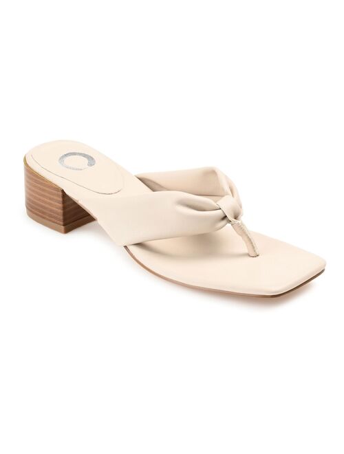 Journee Collection Seelah Women's Heeled Thong Sandals