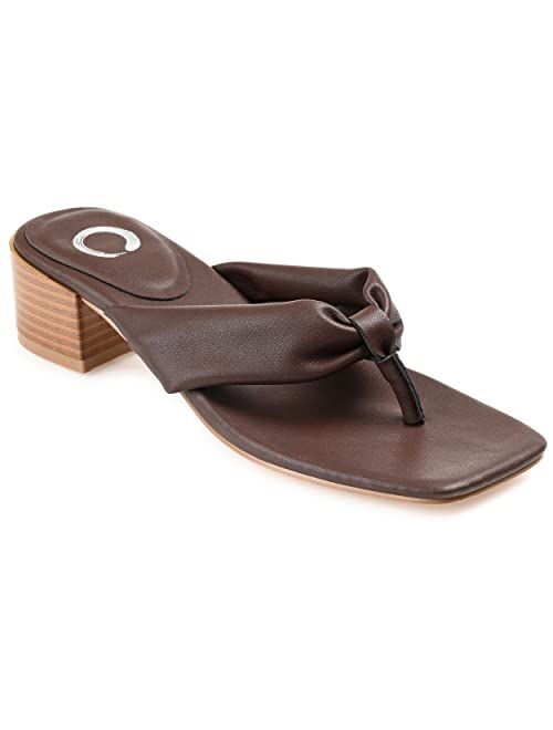 Journee Collection Seelah Women's Heeled Thong Sandals