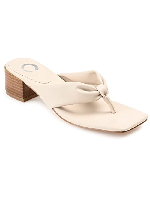 Journee Collection Seelah Women's Heeled Thong Sandals