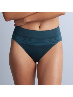 Warners No Pinching No Problem Seamless Striped Hi-Cut Panty RT5501P