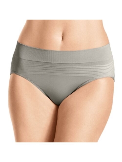 Warners No Pinching No Problem Seamless Striped Hi-Cut Panty RT5501P