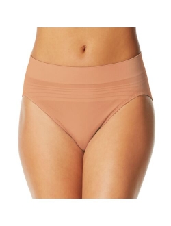 Warners No Pinching No Problem Seamless Striped Hi-Cut Panty RT5501P