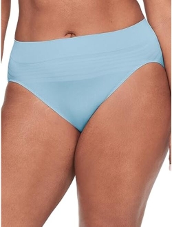 Warners No Pinching No Problem Seamless Striped Hi-Cut Panty RT5501P