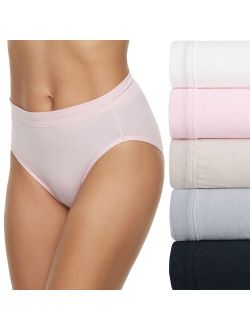 Cotton Hi-Cut Brief Panties - 3 Pack