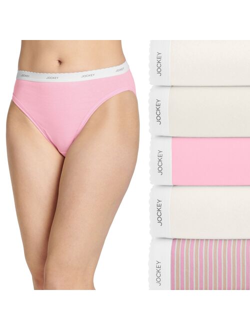 Women's Jockey Classic 5-Pack Cotton French-Cut Panty Set 1744