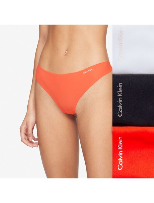 Women's Calvin Klein 3-pk. Invisibles Thong Panty Set QD3558