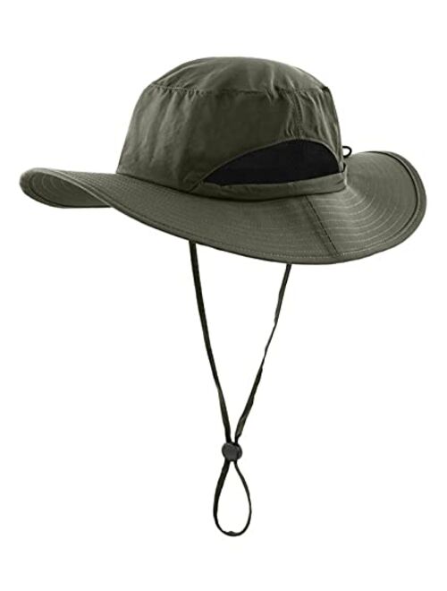 LLmoway Kids Sun Protection Hat Quick Dry Adjustable Wide Brim Mesh Bucket Hat