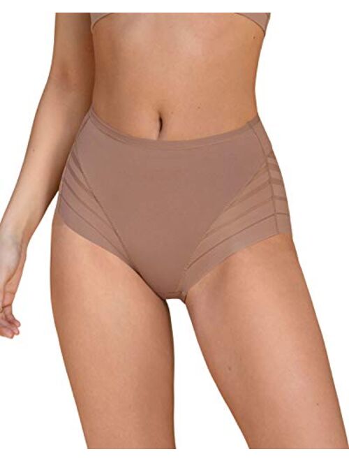 Leonisa Women's Lace Stripe Undetectable Panty