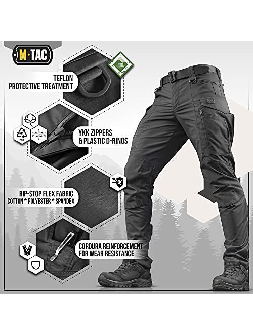 M-Tac Conquistador Flex Tactical Pants - Military Men's Cargo Pants with Pockets