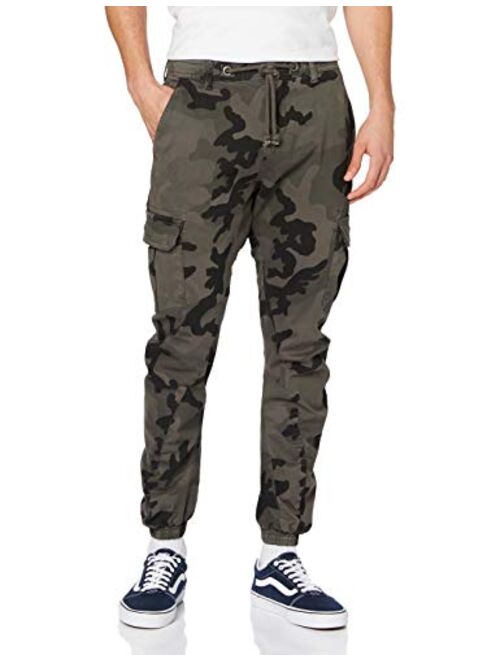 Urban Classics Mens Camo Cargo Jogging Pants