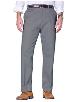 Pegasus Mens Cotton Chino Discreet Side Elasticated Stretch Waistband Trouser Pants