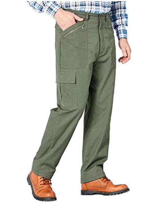 Chums Mens Fully Lined Thermal Stretch Waist Action Trouser Pants