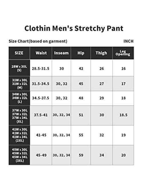 clothin Men's Lightweight Elastic Waist Pants Drawstring Athletic Sweatpants with Zipper Pockets for Hiking Casual Travel