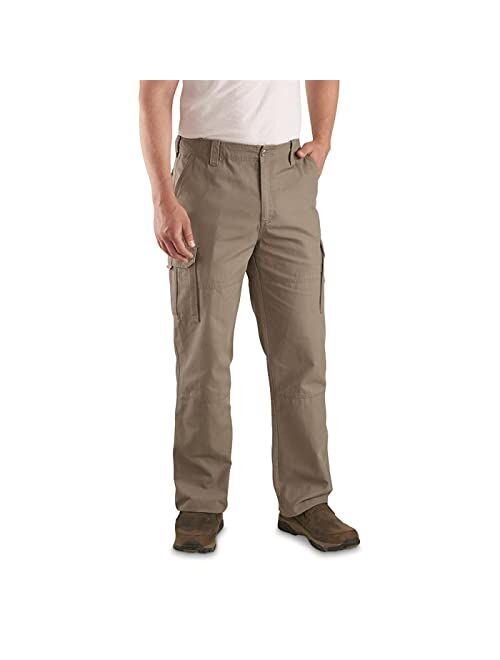 Guide Gear Cargo Pants for Men with Pockets Cotton, Tactical Work Hiking Military Pants