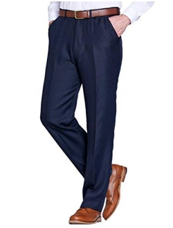 Chums | Mens | Stretch Waist Formal Smart Work Trouser Pants Hidden Elasticated Trousers |