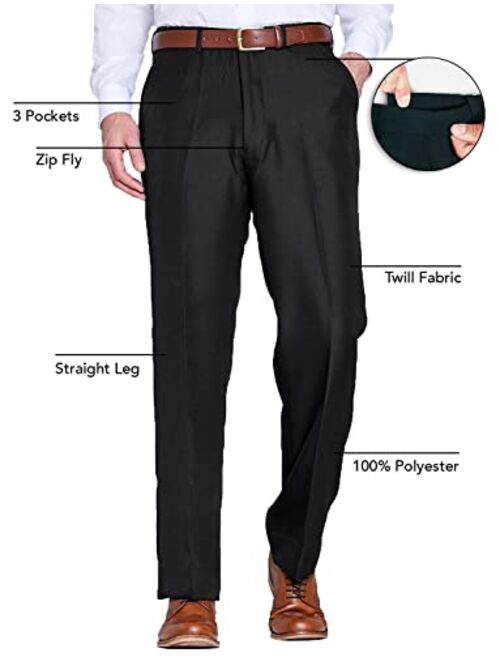 Chums | Mens | Stretch Waist Formal Smart Work Trouser Pants Hidden Elasticated Trousers |