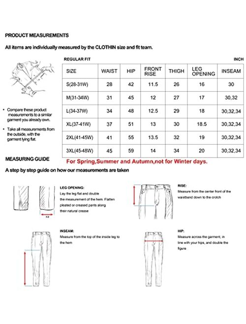 clothin Mens Workout Athletic Pants Elastic-Waist Drawstring Pants for Sport Exercise Travel,Quick-Dry,Stretchy