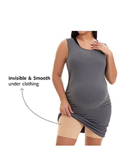 KUNINDOME Seamless Maternity Shapewear, Prevent Thigh Chaffing, Belly Support, S-XXXL