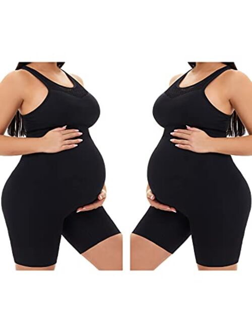 KUNINDOME Seamless Maternity Shapewear, Prevent Thigh Chaffing, Belly Support, S-XXXL