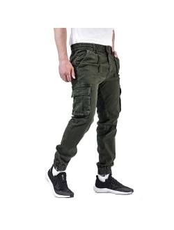 Crazyfire Men's Hiking Pants Outdoor Ripstop Cargo Pants Multi-Pocket Military Casual Work Trousers