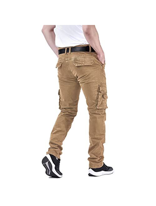 Crazyfire Men's Hiking Pants Outdoor Ripstop Cargo Pants Multi-Pocket Military Casual Work Trousers