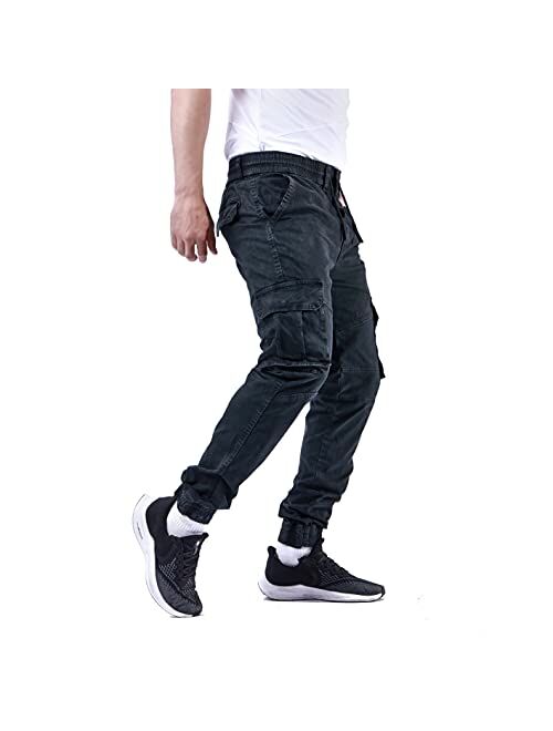 Crazyfire Men's Hiking Pants Outdoor Ripstop Cargo Pants Multi-Pocket Military Casual Work Trousers