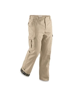 Guide Gear Men's Flannel-Lined Cotton Cargo Pants