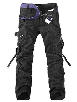 AKARMY Men's Casual Pants, Outdoor Streetwear Techwear Pants for Men, Cargo Pants with Multi-Pocket