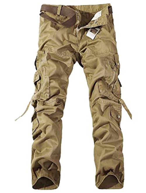 AKARMY Men's Casual Pants, Outdoor Streetwear Techwear Pants for Men, Cargo Pants with Multi-Pocket