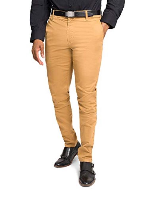 Victorious Men's Basic Casual Slim Fit Stretch Chino Pants