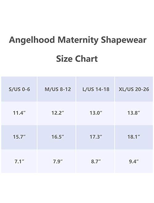 Angelhood Maternity Shapewear,High Waisted Mid-Thigh Pregnancy Underwear Prevent Chaffing for Belly Support Pack of 3