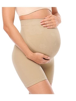 Suwindy Maternity Shapewear for Belly Support, High Waisted Mid-Thigh Pregnancy Underwear