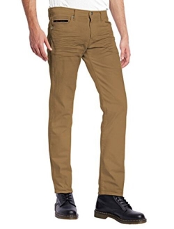 ETHANOL Mens Slim Hyper Stretch Motion Free Five Pocket Pants