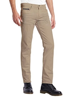 ETHANOL Mens Slim Hyper Stretch Motion Free Five Pocket Pants