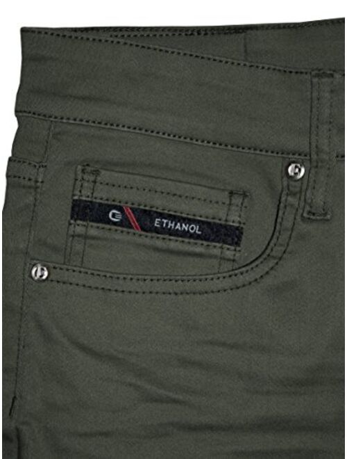 ETHANOL Mens Slim Hyper Stretch Motion Free Five Pocket Pants