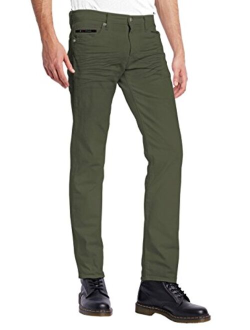 ETHANOL Mens Slim Hyper Stretch Motion Free Five Pocket Pants