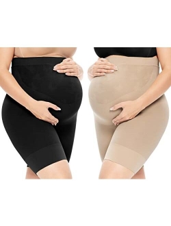 Narcissus Bump Proud Seamless Maternity Shapewear, Mid-Thigh Underwear - Pregnancy Must Have