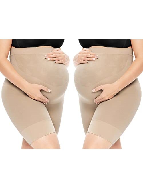 Narcissus Bump Proud Seamless Maternity Shapewear, Mid-Thigh Underwear - Pregnancy Must Have