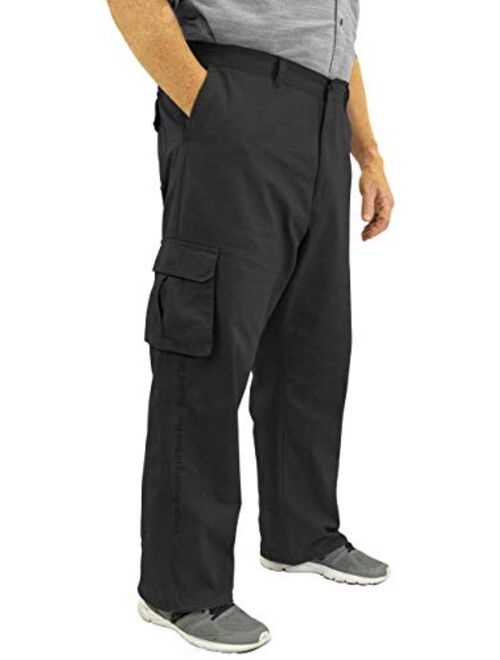 ROCXL Big & Tall Men's 100% Cotton Casual Cargo Pants