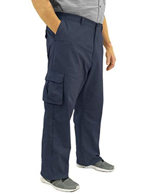 ROCXL Big & Tall Men's 100% Cotton Casual Cargo Pants