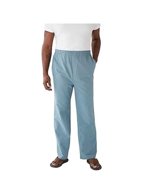 KingSize KS Island Men's Big & Tall Elastic Waist Gauze Cotton Pants