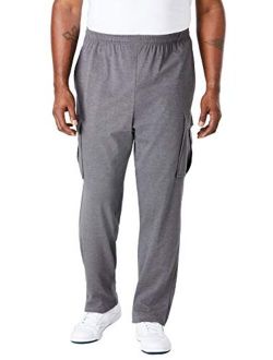 KingSize Men's Big & Tall Lightweight Cargo Sweatpants