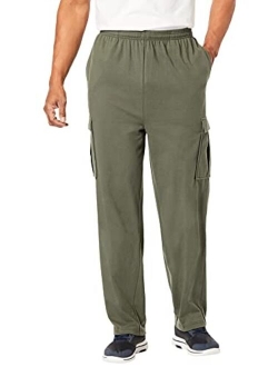 KingSize Men's Big & Tall Lightweight Cargo Sweatpants