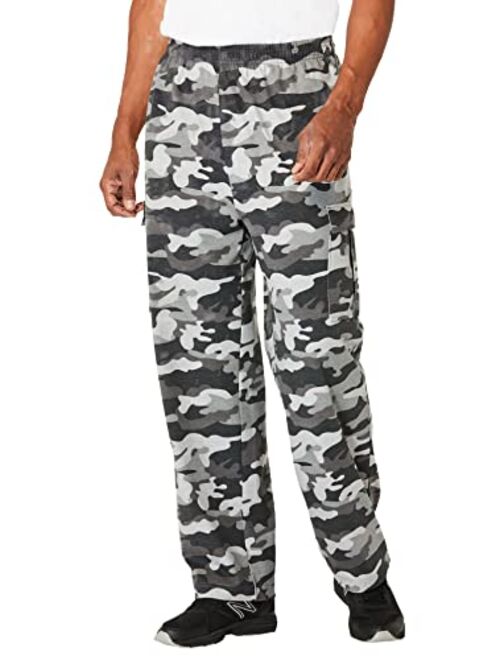 KingSize Men's Big & Tall Lightweight Cargo Sweatpants