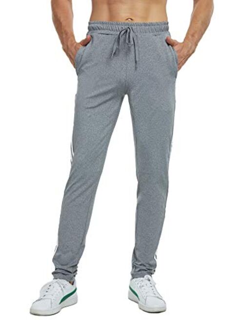 Boisouey Men's Athletic Workout Running Pants Training Joggers Sweatpants with Pockets