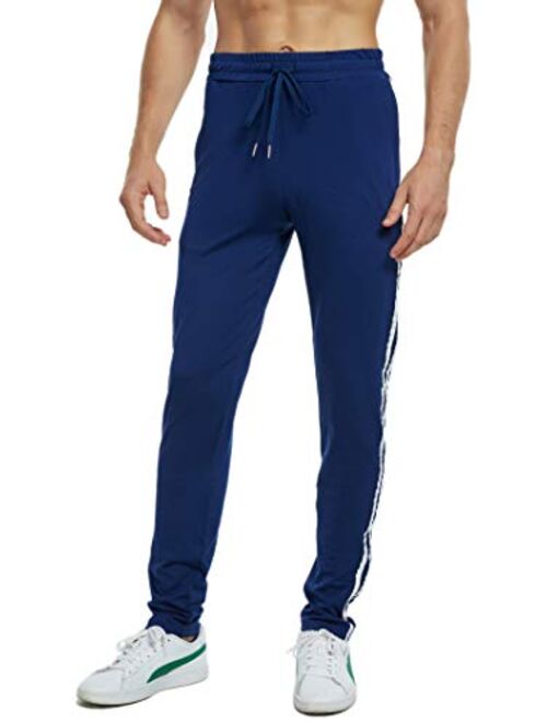 Boisouey Men's Athletic Workout Running Pants Training Joggers Sweatpants with Pockets