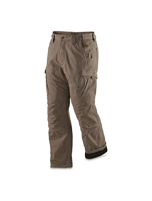 Guide Gear Men's Fleece-lined Flex Canvas Cargo Work Pants