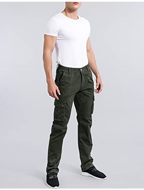 Eaglide Men's Outdoor Elastic Cargo Pant, Mens Pockets Cotton Tactical Pants