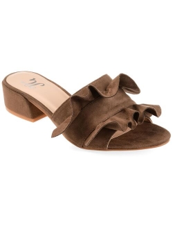 Slide-on Ruffle Mules