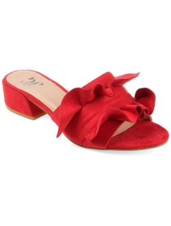 Slide-on Ruffle Mules